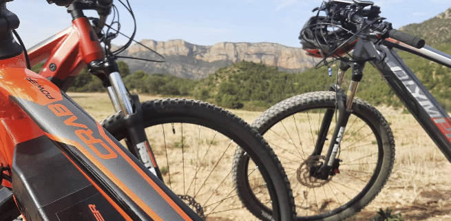 Detall rodes de bici