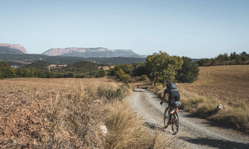 Ciclista de gravel