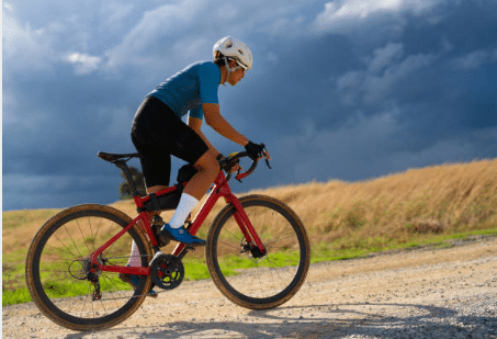 Ciclista de gravel